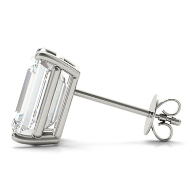 10mm 4Pr Em 2Wire Ear – Lab Diamond Jewelry in 18K Gold | Just Brilliant – detail view