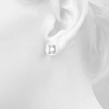 10mm 4Pr Em 2Wire Ear – Lab Diamond Jewelry in 18K Gold | Just Brilliant – side view