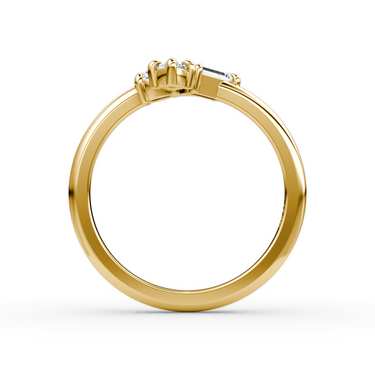 Just Brilliant Falling Star Ring — Original — 18K Yellow Gold — profile
