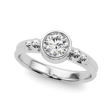 Bezel Set Fashion Ring – Radiant Lab Diamond Ring in 18K Gold | Just Brilliant