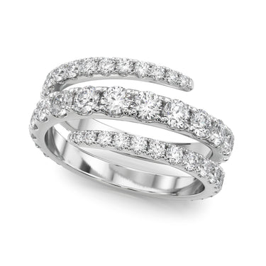 Split Shank Swirl Ring – Radiant Lab Diamond Ring in 18K Gold | Just Brilliant