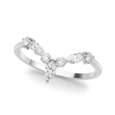 85221 Marquise & Round Band – Marquise Lab Diamond Band in 18K Gold | Just Brilliant