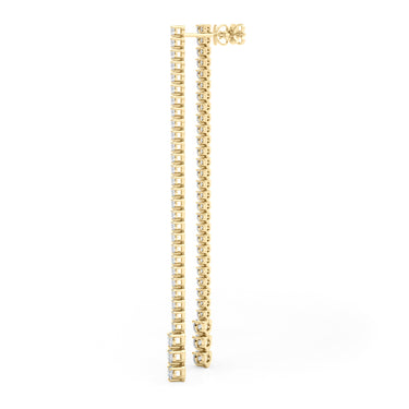 Lab-Grown Diamond Graduating Drop Earrings – Lab Diamond Drop Earrings in 18K Gold | Just Brilliant – view 8