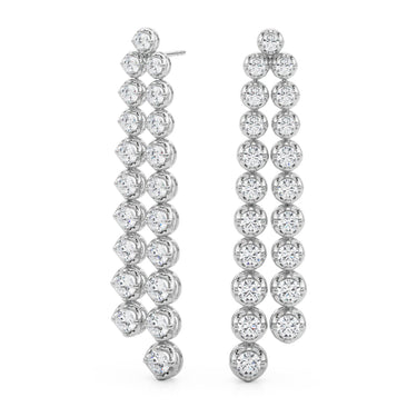 41114-2.25 Earrings – Lab Diamond Earrings in 18K Gold | Just Brilliant – lifestyle view