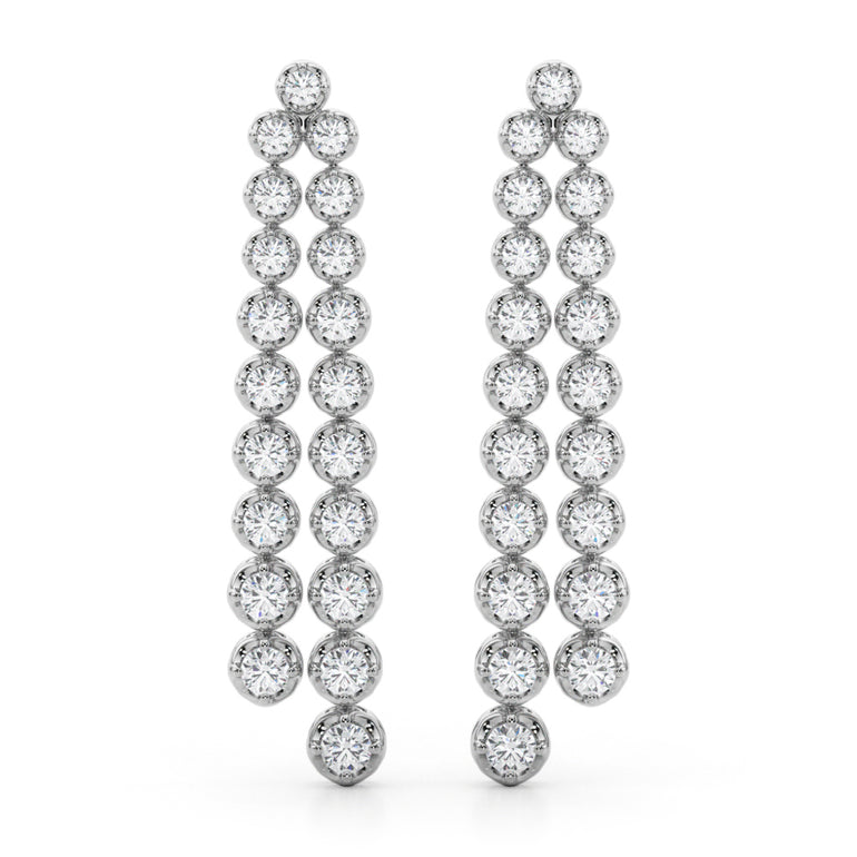 41114-2.25 Earrings – Radiant Lab Diamond Earrings in 18K Gold | Just Brilliant