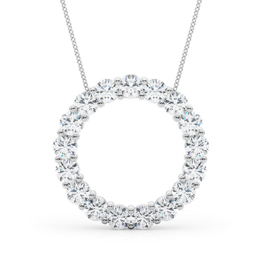 Circle Pendants – Radiant Lab Diamond Pendant in 18K Gold | Just Brilliant