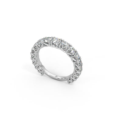 Luminous Allure Ring by Just Brilliant – 3.5ct lab diamond eternity ring in 18K white gold