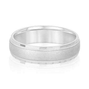 6mm Standard Weight Mens Band – Radiant Lab Diamond Men's Band in 18K Gold | Just Brilliant