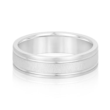 6mm Standard Weight Mens Band – Radiant Lab Diamond Men's Band in 18K Gold | Just Brilliant