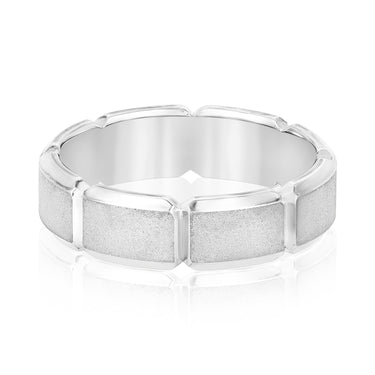 6mm Standard Weight Mens Band – Radiant Lab Diamond Men's Band in 18K Gold | Just Brilliant