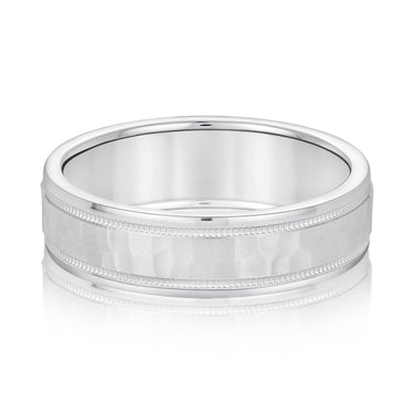 6mm Standard Weight Mens Band – Radiant Lab Diamond Men's Band in 18K Gold | Just Brilliant