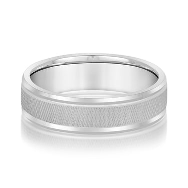 6mm Standard Weight Mens Band – Radiant Lab Diamond Men's Band in 18K Gold | Just Brilliant