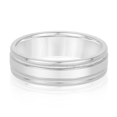 6mm Standard Weight Mens Band – Radiant Lab Diamond Men's Band in 18K Gold | Just Brilliant