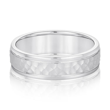 6mm Standard Weight Mens Band – Radiant Lab Diamond Men's Band in 18K Gold | Just Brilliant