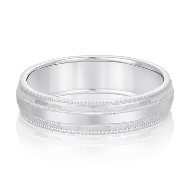 6mm Standard Weight Mens Band – Radiant Lab Diamond Men's Band in 18K Gold | Just Brilliant