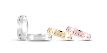 6mm Standard Weight Mens Band – Radiant Lab Diamond Men's Band in 18K Gold | Just Brilliant