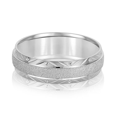 6mm Standard Weight Mens Band – Radiant Lab Diamond Men's Band in 18K Gold | Just Brilliant