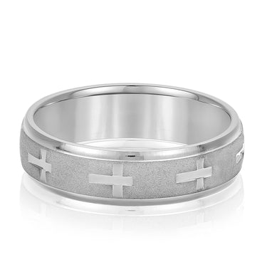 6mm Standard Weight Mens Band – Radiant Lab Diamond Men's Band in 18K Gold | Just Brilliant