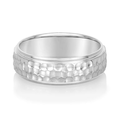 7mm Standard Weight Mens Band – Radiant Lab Diamond Men's Band in 18K Gold | Just Brilliant
