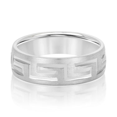 6mm Standard Weight Mens Band – Radiant Lab Diamond Men's Band in 18K Gold | Just Brilliant