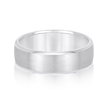 6mm Standard Weight Mens Band – Radiant Lab Diamond Men's Band in 18K Gold | Just Brilliant