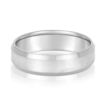 6mm Standard Weight Mens Band – Radiant Lab Diamond Men's Band in 18K Gold | Just Brilliant