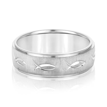 6mm Standard Weight Mens Band – Radiant Lab Diamond Men's Band in 18K Gold | Just Brilliant