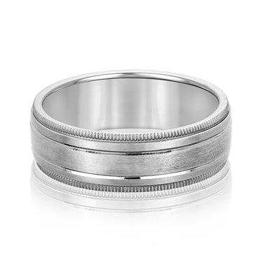 6mm Standard Weight Mens Band – Radiant Lab Diamond Men's Band in 18K Gold | Just Brilliant