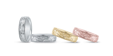 6mm Standard Weight Mens Band – Radiant Lab Diamond Men's Band in 18K Gold | Just Brilliant