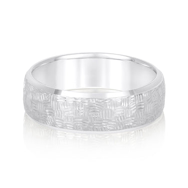 6mm Standard Weight Mens Band – Radiant Lab Diamond Men's Band in 18K Gold | Just Brilliant