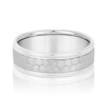 6mm Standard Weight Mens Band – Radiant Lab Diamond Men's Band in 18K Gold | Just Brilliant