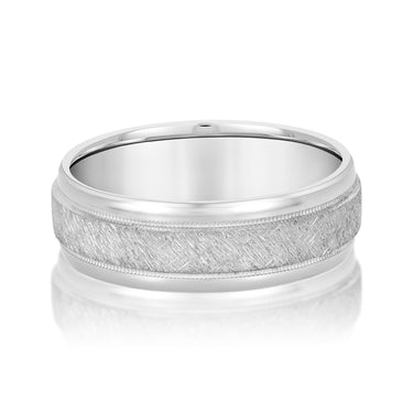 6mm Standard Weight Mens Band – Radiant Lab Diamond Men's Band in 18K Gold | Just Brilliant