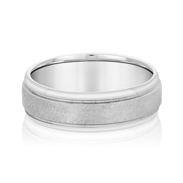 6mm Standard Weight Mens Band – Radiant Lab Diamond Men's Band in 18K Gold | Just Brilliant