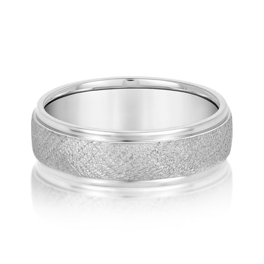 6mm Standard Weight Mens Band – Radiant Lab Diamond Men's Band in 18K Gold | Just Brilliant