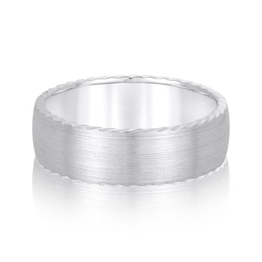 6mm Standard Weight Mens Band – Radiant Lab Diamond Men's Band in 18K Gold | Just Brilliant
