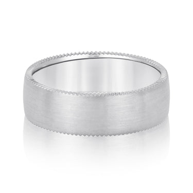 6mm Standard Weight Mens Band – Radiant Lab Diamond Men's Band in 18K Gold | Just Brilliant
