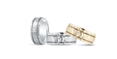 6mm Standard Weight Mens Band – Radiant Lab Diamond Men's Band in 18K Gold | Just Brilliant