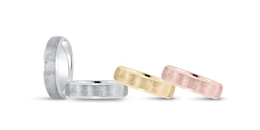 6mm Standard Weight Mens Band – Radiant Lab Diamond Men's Band in 18K Gold | Just Brilliant