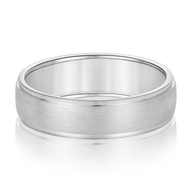 6mm Standard Weight Mens Band – Radiant Lab Diamond Men's Band in 18K Gold | Just Brilliant