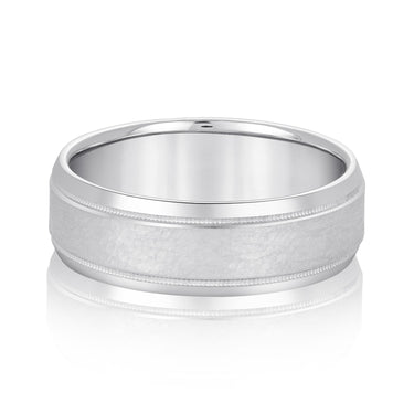 6mm Standard Weight Mens Band – Radiant Lab Diamond Men's Band in 18K Gold | Just Brilliant