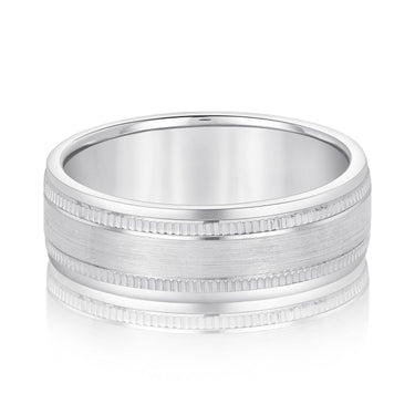 6mm Standard Weight Mens Band – Radiant Lab Diamond Men's Band in 18K Gold | Just Brilliant