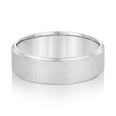 6mm Standard Weight Mens Band – Radiant Lab Diamond Men's Band in 18K Gold | Just Brilliant
