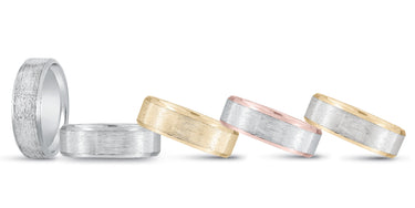 7mm Standard Weight Mens Band – Radiant Lab Diamond Men's Band in 18K Gold | Just Brilliant