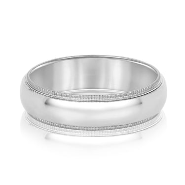 6mm Standard Weight Mens Band – Radiant Lab Diamond Men's Band in 18K Gold | Just Brilliant