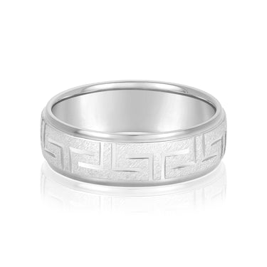 7mm Standard Weight Mens Band – Radiant Lab Diamond Men's Band in 18K Gold | Just Brilliant