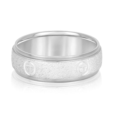 7mm Standard Weight Mens Band – Radiant Lab Diamond Men's Band in 18K Gold | Just Brilliant