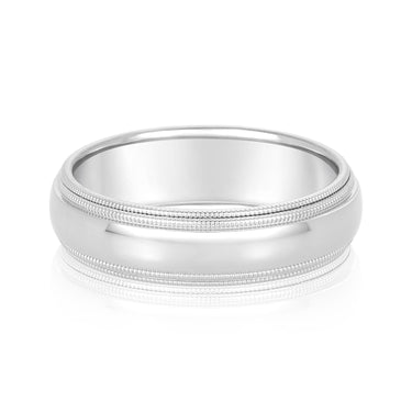 6mm Standard Weight Mens Band – Radiant Lab Diamond Men's Band in 18K Gold | Just Brilliant
