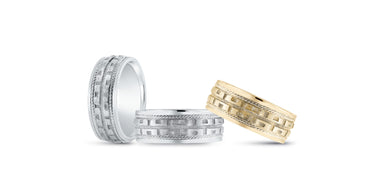Heavy Weight Mens Band – Radiant Lab Diamond Men's Band in 18K Gold | Just Brilliant