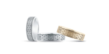 Heavy Weight Mens Band – Radiant Lab Diamond Men's Band in 18K Gold | Just Brilliant
