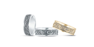 Heavy Weight Mens Band – Radiant Lab Diamond Men's Band in 18K Gold | Just Brilliant